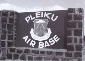 Pleiku AFB sign